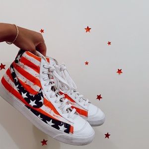 American flag Nike blazers size 11